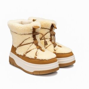 Pajar CANADA Janie 2.0 Cream and Tan Women’s Boots size 10